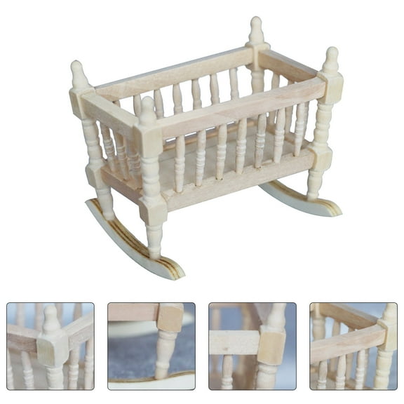 1pc Delicate Mini House Cradle Model Furniture Miniature Mini House Furniture