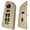 Tan, variant on 2004-2008 Ford F-150 Master Window Switch & Front Passenger Gray Assembly (2004, 2005, 2006, 2007, 2008, F150)