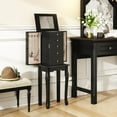 thumbnail image 4 of Costway Jewelry Cabinet Storage Chest Standing Organizer Mirror Black, 4 of 10