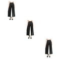 thumbnail image 1 of Advancent Mujer Playa Cubrir Pantalones Trajes de baño Sueltos Ver a través de Pantalones Vocación Negro L 3Conjunto, 1 of 6