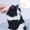 thumbnail image 1 of Fiudx Ofertas relámpago del día Suministros para peines para mascotas Peine de dientes suaves para masajes Peine depilatorio suave y cómodo Peine para el cuidado del pelo de mascotas, 1 of 7