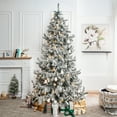thumbnail image 2 of Naomi Home Thalia Alaskan Christmas Tree-Color:Snow Flocked,Size:7.5ft, 2 of 15