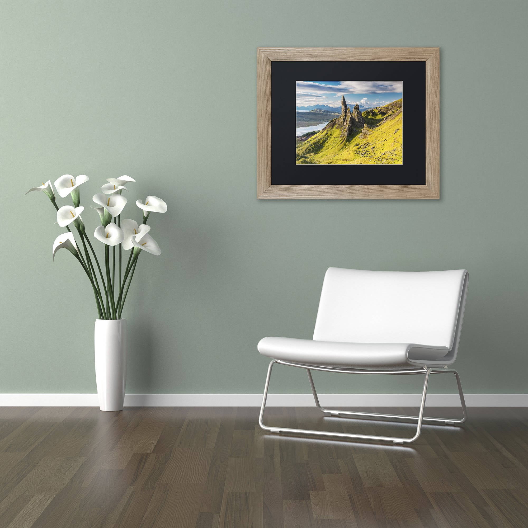 Trademark Fine Art "Sanctuary Pinnacles" Canvas Art by Michael Blanchette Photography Black Matte, Birch Frame