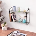 thumbnail image 7 of Haitral 2-Tier Floating Wall Mounted Shelves Rustic Wood Storage Hanging Shelf Wall Décor Gray, 7 of 7