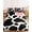 White, Black, Blush, Cream, variant on Twin Sze Fitted Sheet Set - Cow Spots Pattern 2 Piece Bedding Sets 16" Deep Pocket Fitted Sheet with 1 Pillowcase, Black Pink Farmhouse Animals Fur Print Brushed Microfiber Hotel Luxury Bed Sheets