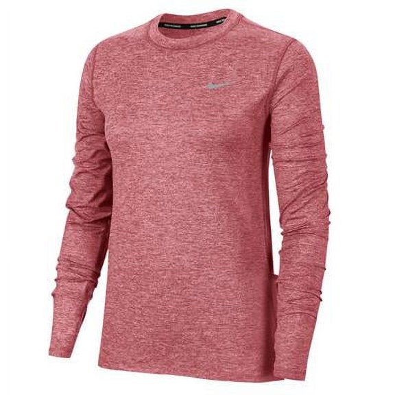 Nike Womens Element Dri Fit T-Shirt Canyon Rustpink Glazereflect S