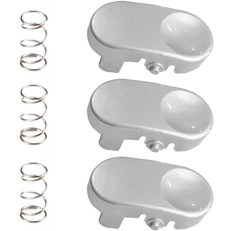 replacement Silver Tool Catch and Spring Compatible with Dy*son Models V6 DC25, DC27, DC28, DC31, DC33, DC34, DC35, DC44, DC47 and DC56. Compatible with OEM# 911523-03