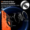 thumbnail image 2 of ELEHOLD for Samsung Galaxy S23 FE 6.4 Inch Magnetic Case [Compatible with MagSafe] Invisible Stand with Ring Kickstand,Military Grade Shockproof Full Protective Case,Orange, 2 of 11