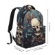 thumbnail image 2 of Balery Vintage Leaf Flower Skull Mochila Escolar Impresa, Mochila Ligera para Viajes Casual, Mochila Duradera y Cómoda Multifuncional, Mochila para Laptop-One Size, 2 of 5