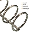 thumbnail image 4 of Unique Bargains 1' Dia. 3 Circle Detachable Metal Binder Rings Loose Leaf Rings, Dark Grey 4 Pack, 4 of 6