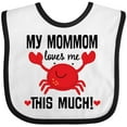 thumbnail image 3 of Inktastic Mommom Loves Me Grandson Boys or Girls Baby Bib, 3 of 4