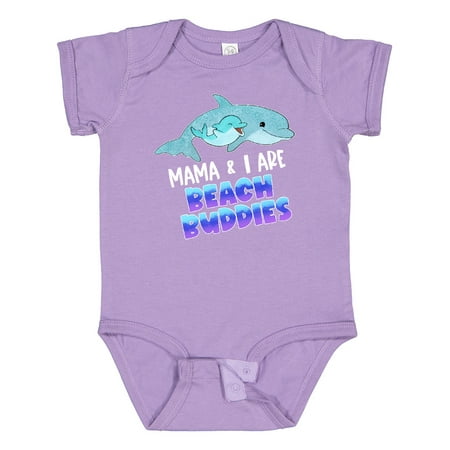 

Inktastic Mama and I Are Beach Buddies Cute Dolphins Gift Baby Boy or Baby Girl Bodysuit