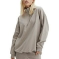 thumbnail image 3 of LMLYSoH Women Shorts Set, Long Sleeve Stand Collar Zipped Sweatshirt with Shorts Activewear Fall Outfit, 3 of 5
