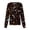 Dark Gray-B#2062NN, variant on Cartoon Animal Print Scrub Jacket for Women S-5XL Plus Size Women Nurse Uniform with Pocket Stretchy Warm Up Snap Front Workwear Scrubs Women