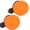 Orange, variant on Nieyigj 2PCS Silicone Hand Grip Balls for Reduce Pressure Wrist Exercise Massage Recovery Tools Red 25 Degrees Hand Strengthener (3.9 oz / 110 g)