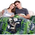 thumbnail image 4 of Football Throw Blanket, Blue Football Team Color Blanket for Men Women, Gifts for Fans, Football Lovers Gifts Blanket Super Cozy Soft 60"x 50", 4 of 6