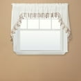 thumbnail image 2 of Collections Etc Renaissance Home Fashion Lillian Swag Pair with Macrame Band, 56" X 38", Ivory, 2 of 2