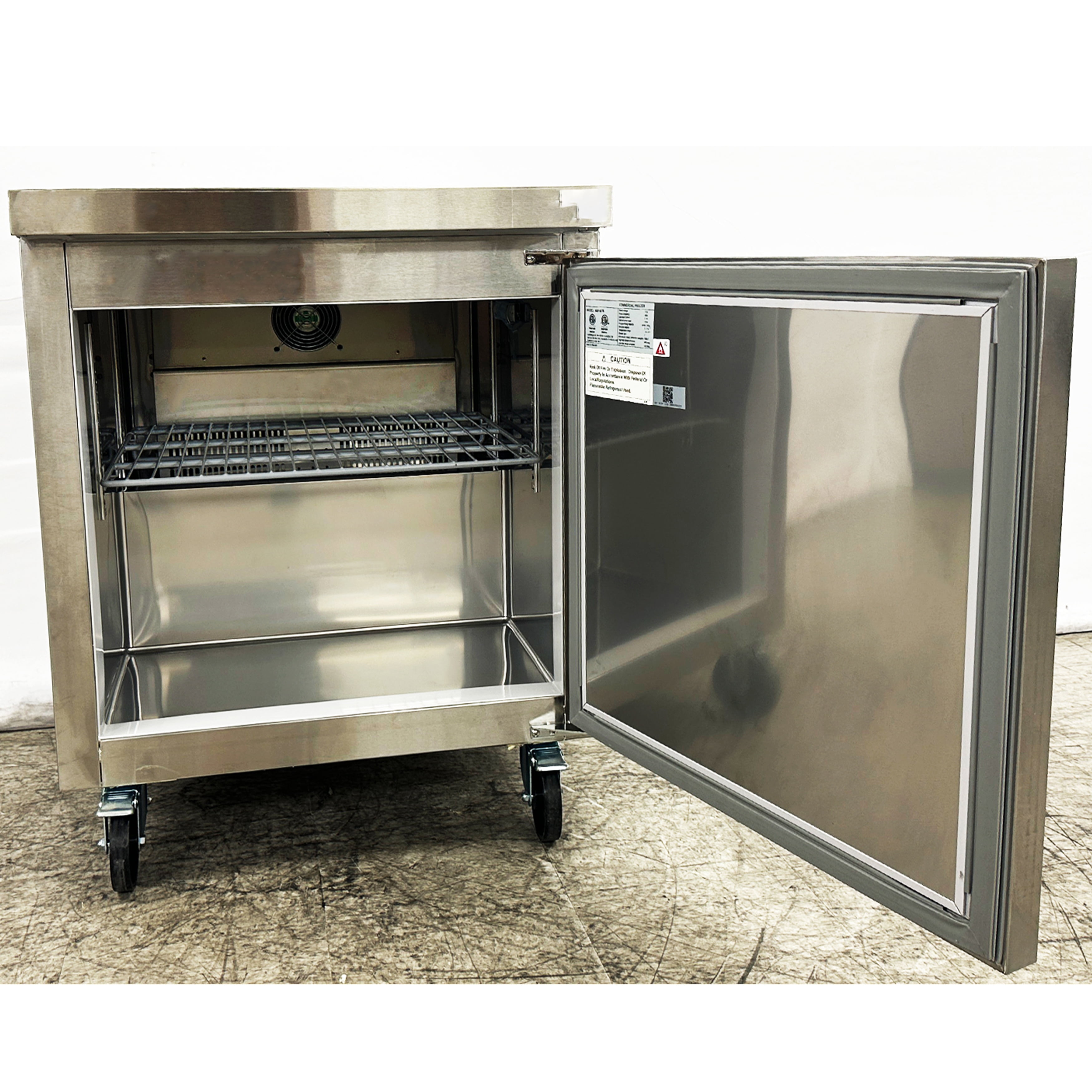 NSF 28 in. Commercial Freezer 7.2 Cu.Ft Undercounter Freezer Single Door Worktop Freezer