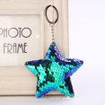 thumbnail image 2 of Kcodviy Star Sequin Keychain Keyring Wallet with Key Holder Sequin Pendant Gift Keychain Wallets for Woman Wrist Lanyard Women Large Acrylic Circle Blanks Wallets for Keys, 2 of 2