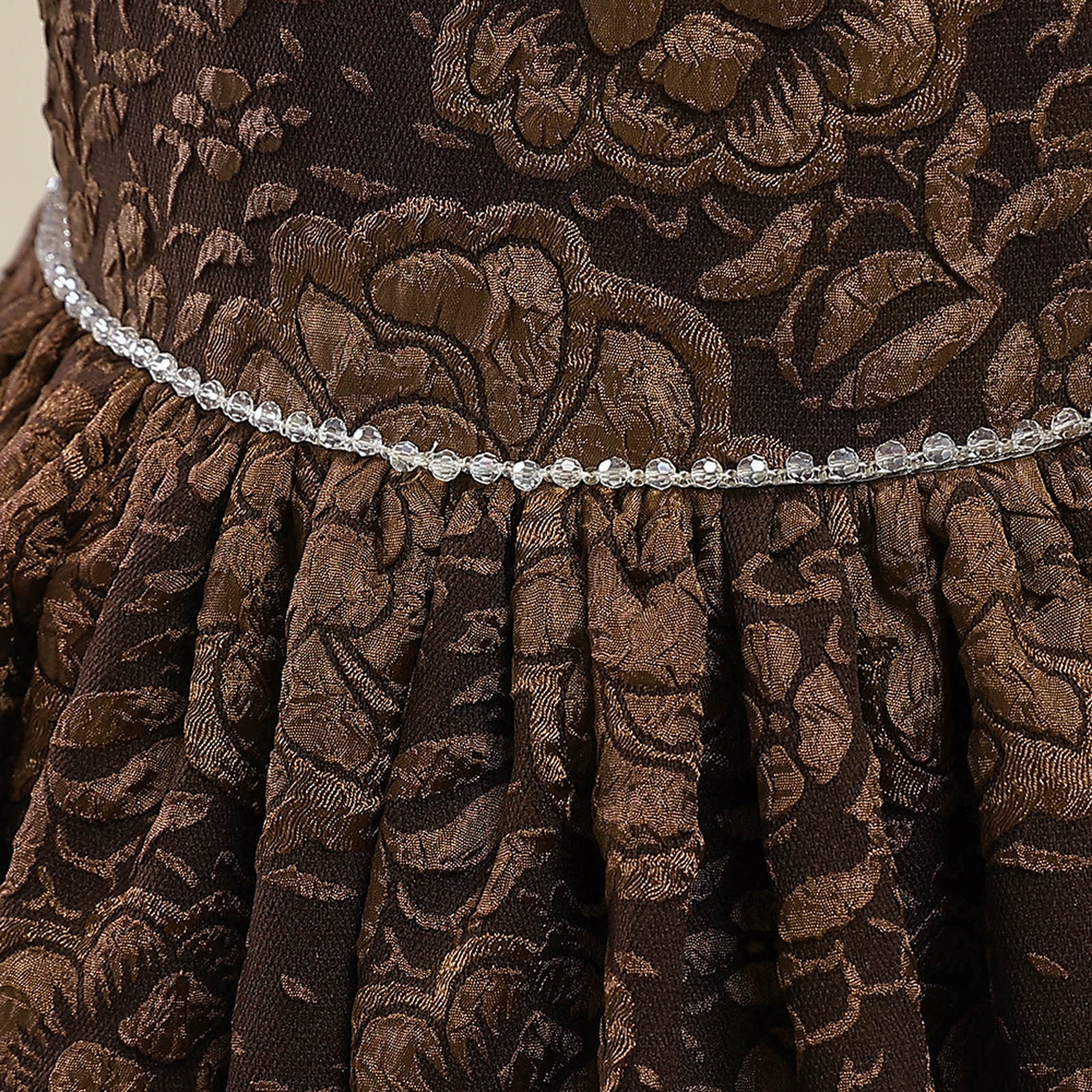 slim fit dress slacks 1980s Gunne Sax by Jessica McClintock Velvet Bodice and Gold Lace Stra main image 1