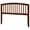 Brown, variant on Leo &amp; Lacey Queen Spindle Solid Hardwood Headboard in White