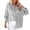 Grey, variant on Womens Tops Long Sleeve Smocked Cuffed Striped Boyfriend Shirt Pocket Casual Blouse Tops Pocket Shirred Fall Tops S