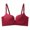 Red, variant on Turilly Bras Womens Deep V Push Up Bra With Wireless Support Breathable Burgundy Color Everyday Bras