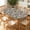 Beige-Brick-Tile, variant on YESAD Elastic Tablecloth For Oval Tables, Waterproof Tablecover For Up To 48x68in Oval Table Cover, Dining Tablecover For Indoor And Outdoor, Holiday, Dark-Gold-Baroque