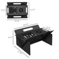 thumbnail image 7 of Topcobe Quick Assemble Firepit & 3-in-1 Stove Set - Wood Burning Fireplace with Coffee Table, Easy Carry Bag Included, Black, 7 of 7