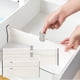 thumbnail image 1 of Divisor de cajones organizador, juego de 4 divisores de cajones ajustables para tocador, baño, cocina y oficina., 1 of 5
