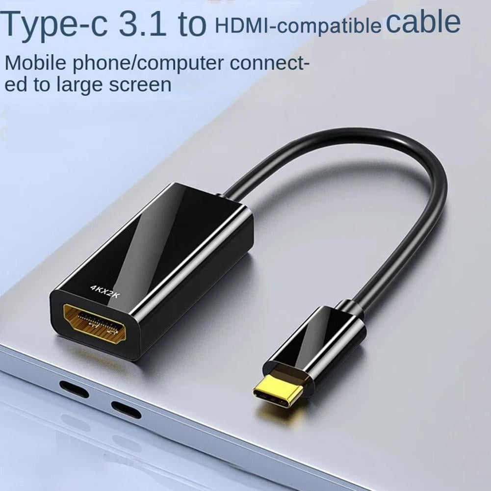 USB Type C to Female HDMI HDTV Cable 4K Adapter