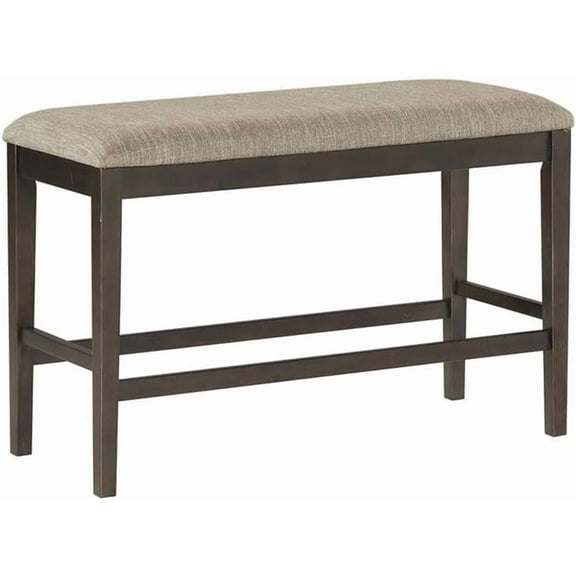 Lexicon Balin Counter Height Wood Bench in Brown