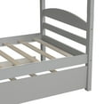 thumbnail image 6 of Hommoo Twin L-Shaped Bunk Bed with Trundle, Loft Bed for Kids, Gray, 6 of 7