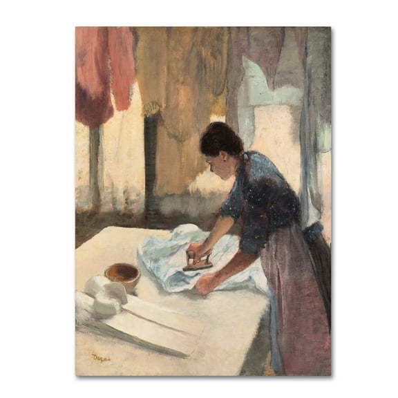 Trademark Fine Art 'Woman Ironing 1876-87' Canvas Art by Edgar Degas
