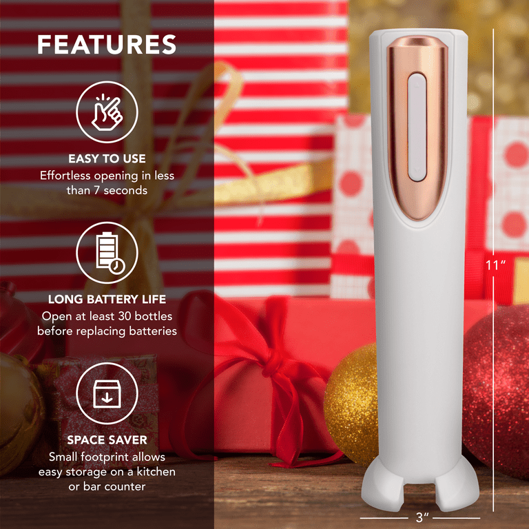 Rechargeable Electric Wine Bottle Opener with Charging Base & Foil Cut –  Vin Fresco
