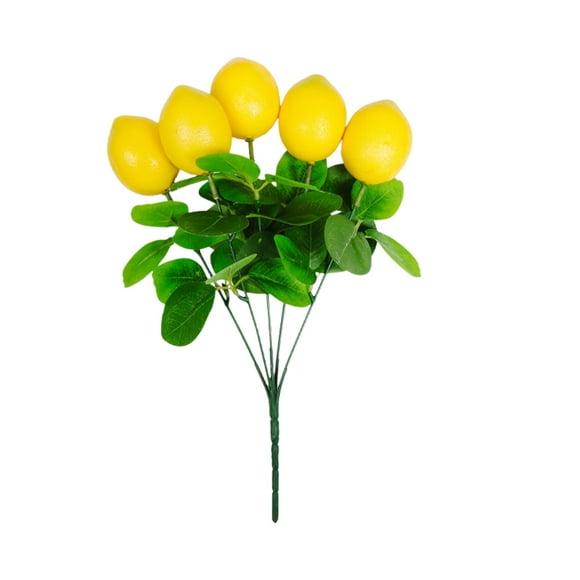 Wuztai Deals 90% off Artificial Lemon Branch Lemon Fruit Artificial Flower Green Plant Decoration Home Decoration Desktop Flower Arrangement Decoration Clearance