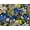 Royal Blue on Black, variant on Lilly Craft Hawaiian Floral Print Aqua Polycotton Fabric 58-60" Wide Sold by the Yard