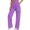 Purple, variant on Girls Cargo Pants Solid Color Elastic Waistband Drawstring Side Pockets Casual Trousers Soft Fabric Comfortable for Big Kids Tweens Daily Outdoor School Activities Brick Red 4 Years-5 Years