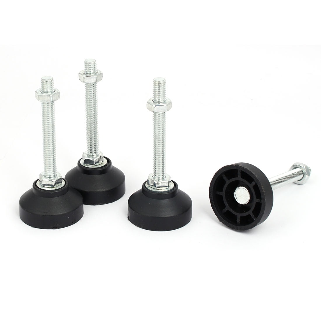 50mmx10mmx80mm Antislip Screw On Type Furniture Leg Leveling Feet 4pcs