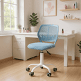 thumbnail image 1 of Homy Casa Salon Work Stool Ergonomic Adjustable Rolling Chair with Swivel Casters and Cushioned Seat for Beauty Studios Nail Salons and Home Spa Rooms, 1 of 5