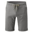 thumbnail image 4 of Caqnni Casual Shorts For Mens Casual Sports Multi Pocket Casual Shorts Street Casual Drawstring Shorts with Multi Pockets (Z05-Grey,XL), 4 of 5