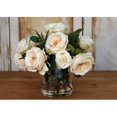 thumbnail image 1 of Distinctive Designs 17092 Waterlook Crème Roses en Verre Vase Cylindre - Neutres, 1 of 1