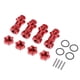 thumbnail image 2 of Hubs de Rueda de Aluminio CUTICAT Adaptador de Extensión para Coche HSP 94087 1/8 RC rojo, 2 of 8