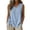 34# Light Blue, variant on V Neck Sleeveless Blouses for Women Summer Cotton Wrap Tank Tops Loose Fit Tie Side Button Shirts Yellow 2XL