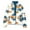 Navy, variant on Fiaer Fleece Jacket Women Ethnic Print Thermal Button down Sweatshirts Loose Fit Long Sleeve Lapel Collared Thickened Warm Tops with Pocket Navy XL