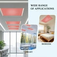 thumbnail image 6 of 2 Pack Peach Solid Fluorescent Light Covers for Ceiling Lights Magnetic Ceiling Light Covers Overhead Light Filters for Office Classroom Home, 6 of 9