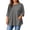 Gray, variant on MLQIDK Plus Size T Shirts for Women Loose Going Out Tunic 3/4 Sleeve V-Neck Plaid Print Blouses Summer Tunic Tops Red 2XL