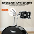 thumbnail image 4 of VEVOR Juego de batería para adultos, 5 piezas, 22 pulgadas, kit completo de batería de tamaño completo con bajo Toms Snare, tambor de piso, soportes de trono ajustables, 4 of 9