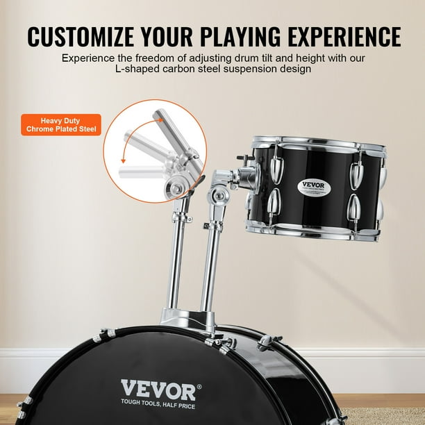 VEVOR Adult Drum Set, 5-Piece, 22 inches Complete Full Size Drum