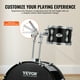 thumbnail image 4 of VEVOR Juego de batería para adultos, 5 piezas, 22 pulgadas, kit completo de batería de tamaño completo con bajo Toms Snare, tambor de piso, soportes de trono ajustables, 4 of 9